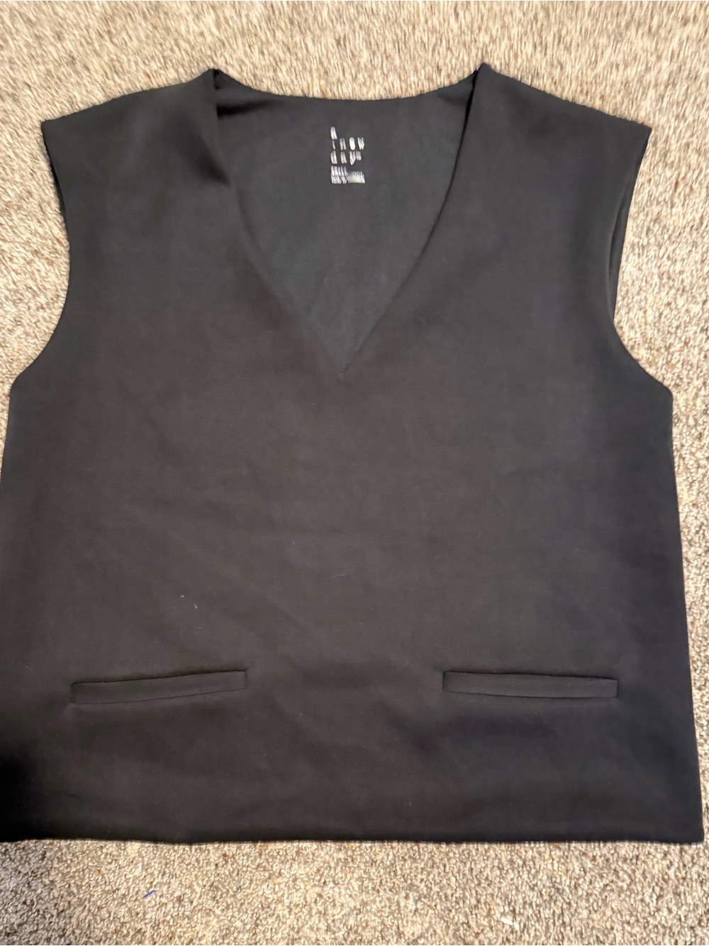 a new day Black V-Neck Sleeveless Tank Top